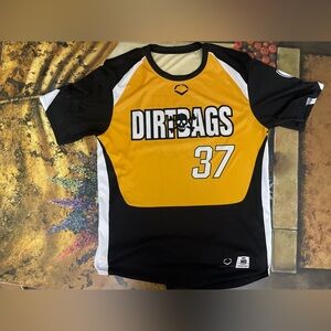 Evoshield Platinum Squad Dirtbags Men’s Baseball Jersey Pro Fusion Size M
